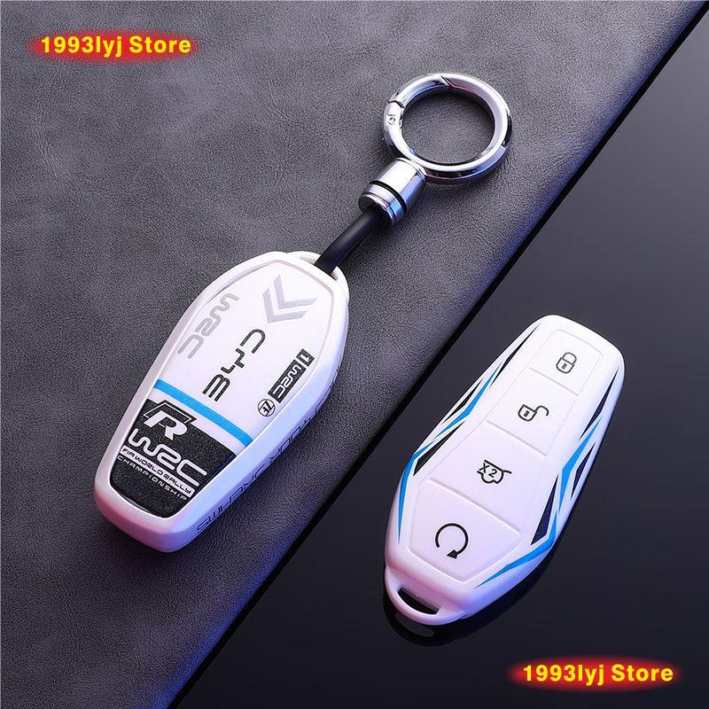Schlüsseltasche Abdeckung für BYD Song Plus Atto 3 Han EV Tang DM Qin Seal Dolphin Schutzhülle Schlüsselanhänger Halter Auto Zubehör