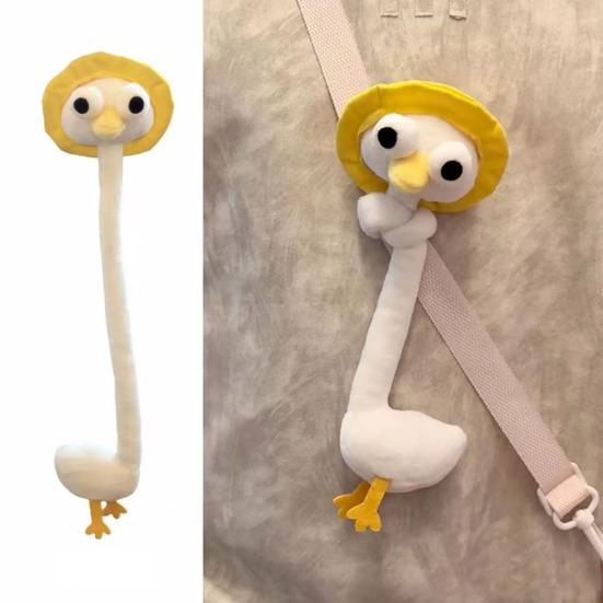 Yousheng Long Neck Animal Plush Keychain Soft Stuffed Dog Cat Frog Rat Pendant Plush Bags Backpacks Charm Birthday Gift for Animal Lovers