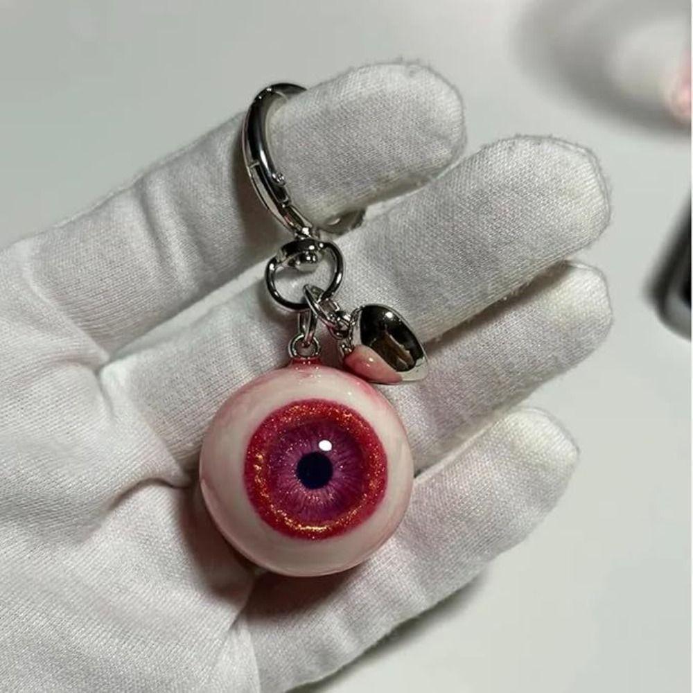 Goth Style Halloween Eyes Keychain Eyeball Charms Eye Keychain Gothic Eye Keychain  Purse Charms