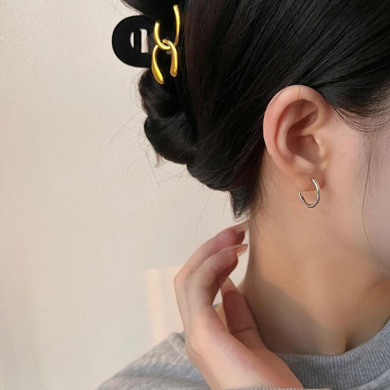 All-match Simple Style Niche Design Circle Irregular Earrings