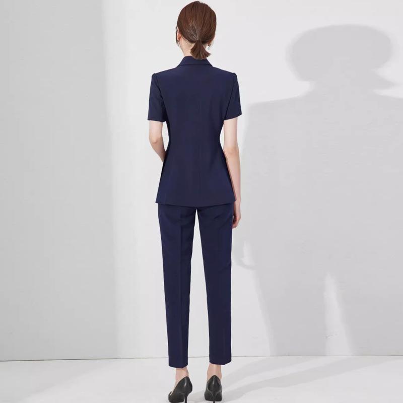 Aishangchen Women's Professional Summer Suit - High-End Formal Blazer and Hotel Manager Uniform