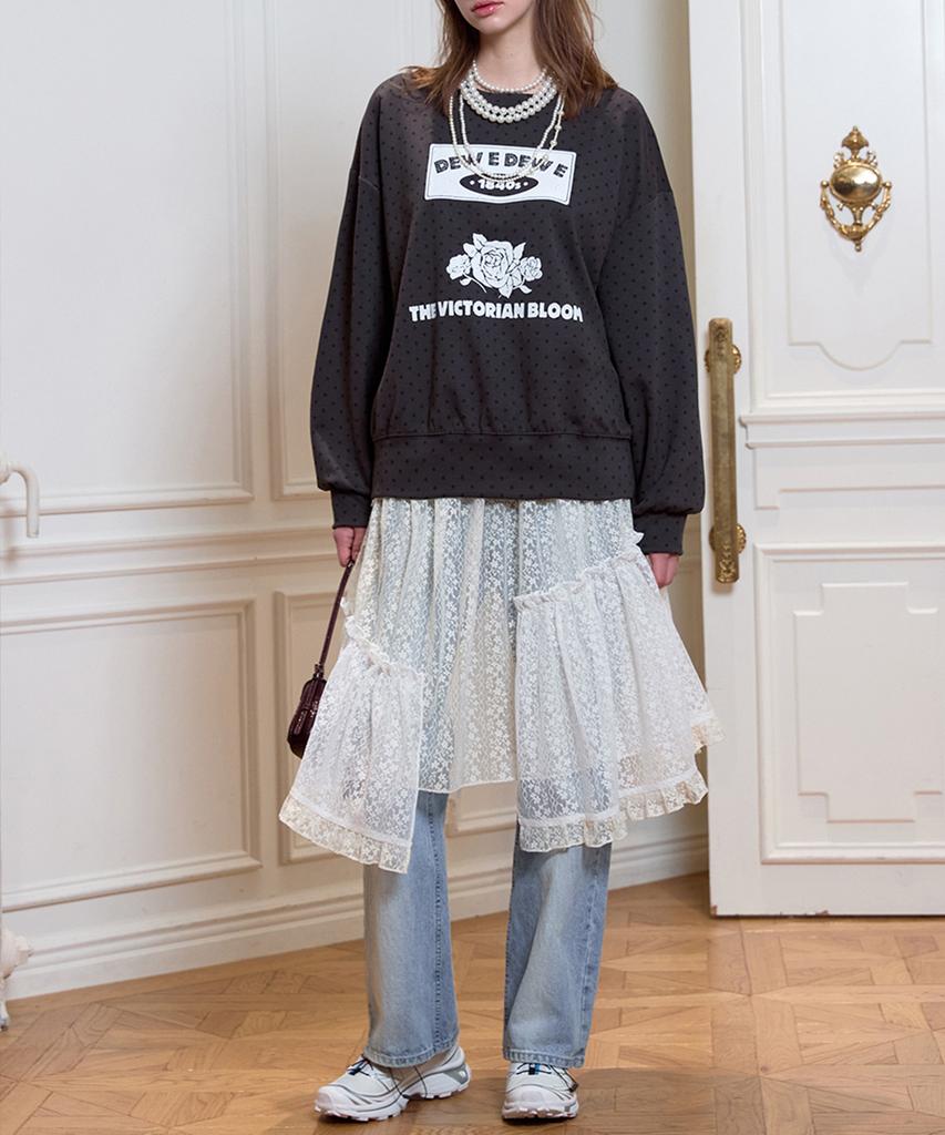 Dyuidyui Rococo Layered Skirt_Ivory