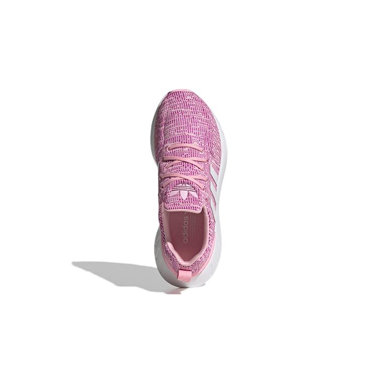 adidas Originals Swift Run 22 J Abrasion Resistant Breathable Low Top Kids' Running Shoes Purple Pink GW8177