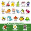 100 Pun Homophone Stickers Children's Fun Game Stickers Kindergarten English-style Cartoon Decoration