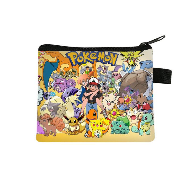 Pikachu children's coin purse, storage mini bag, cartoon portable key card bag