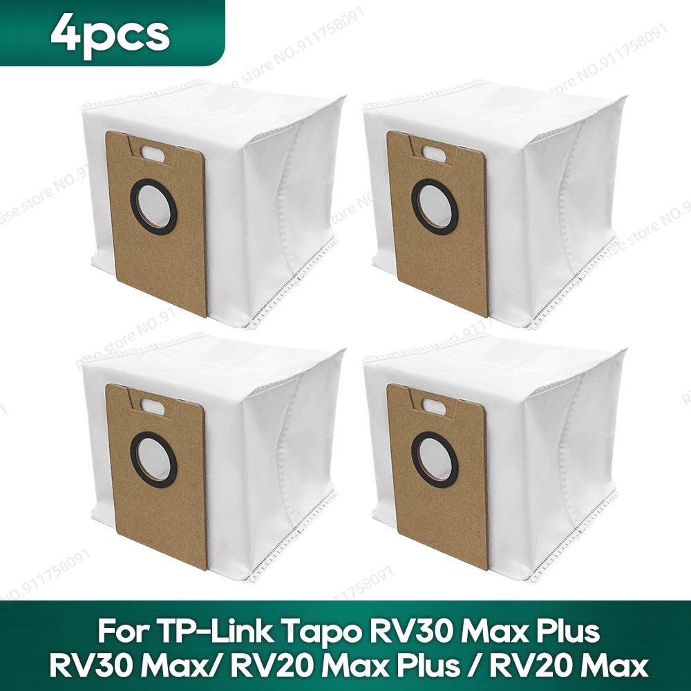 Compatible para TP-Link Tapo RV30 Max Plus/ RV30 Max/ RV20 Max Plus / RV20 Max Accesorios Filtro Hepa Mopa Cepillo Lateral Piezas