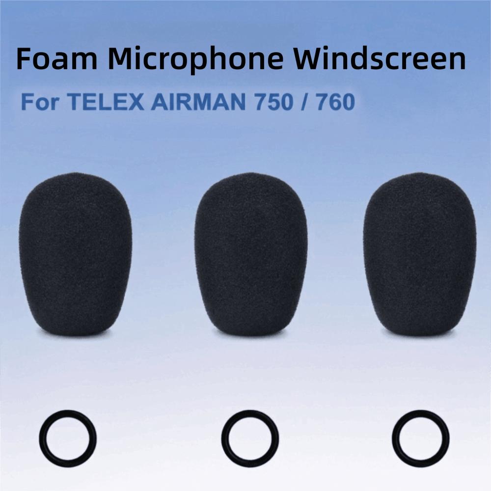 Foam Microphone Muff Pop Filter Cover for TELEX AIRMAN750/AIRMAN760 Aviation Headset Accessories