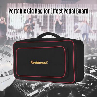 Taşınabilir El Gig Bag Aşınmaya Dayanıklı Kalınlaşmak Kumaş Pedal Tahtası Taşıma Çantası Büyük Boy Gitar