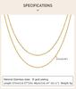 Double-layered Chain Necklace Stainless Steel for Women Simple Everyday Jewelry
