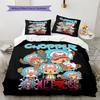 Set Copripiumino Trapuntato con Fantasia di Tony Tony Chopper di One Piece Federa Regalo di Compleanno per la Casa(1 * copripiumino + 2 * federa, senza nucleo)