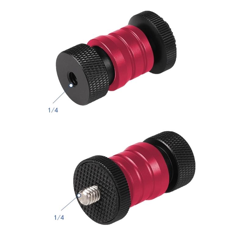 Quick Disassembly Small Gimbal 1/4" Screw Tripod Mount Small Ballhead Detachable for Camera Monitors Strong Load Bearing