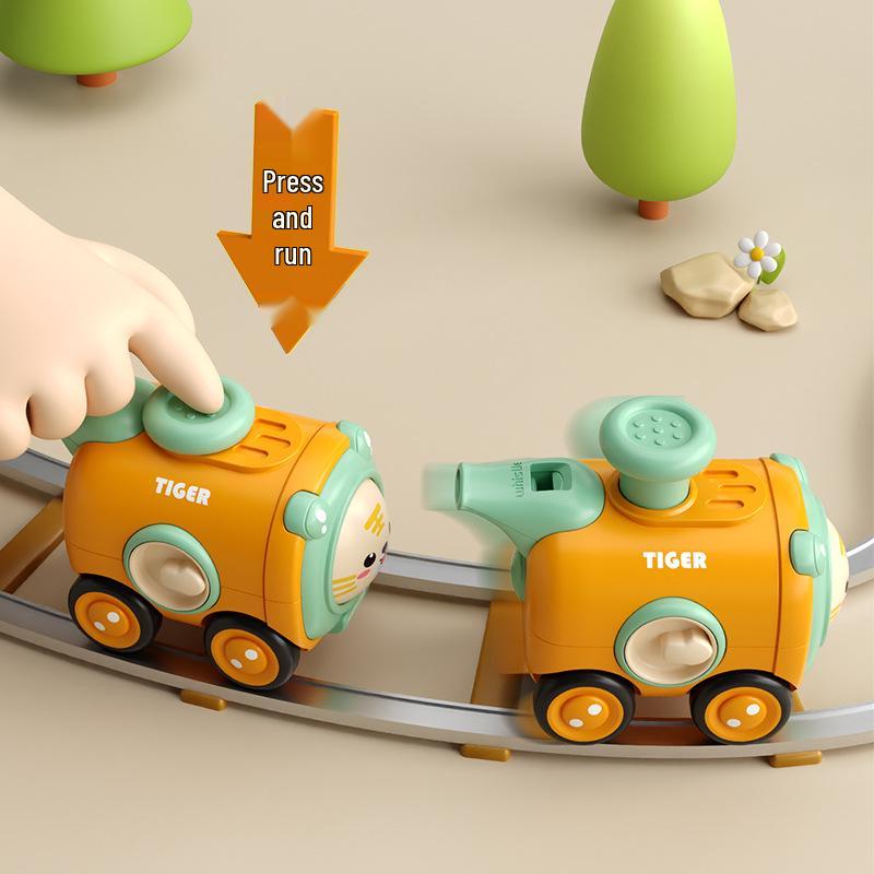 Children's Face-Changing Inertial Toy Train - Durable Cartoon Car for Boys