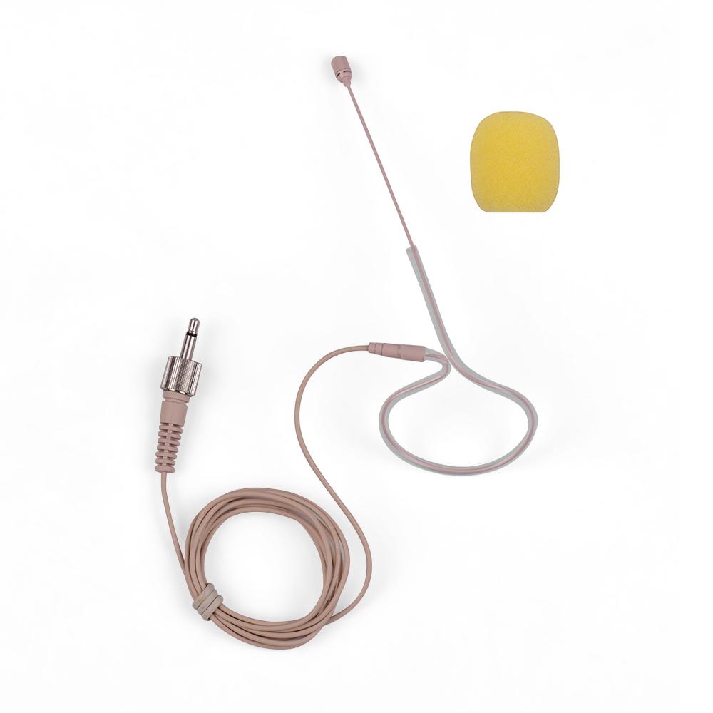 Lightweight Single Ear Hook Condenser Microphone Mic 3.5mm Plug for Smartphone DSLR Camera Camcorder Computer PC Laptop