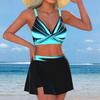 Overseas Warehouse New Women's V-neck Split Swimsuit Sexy Tight Bikini Swimsuit Women