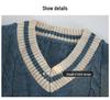 Men's Thickened V-Neck Knitted Sweater - 2024 Autumn/Winter Casual Base Layer