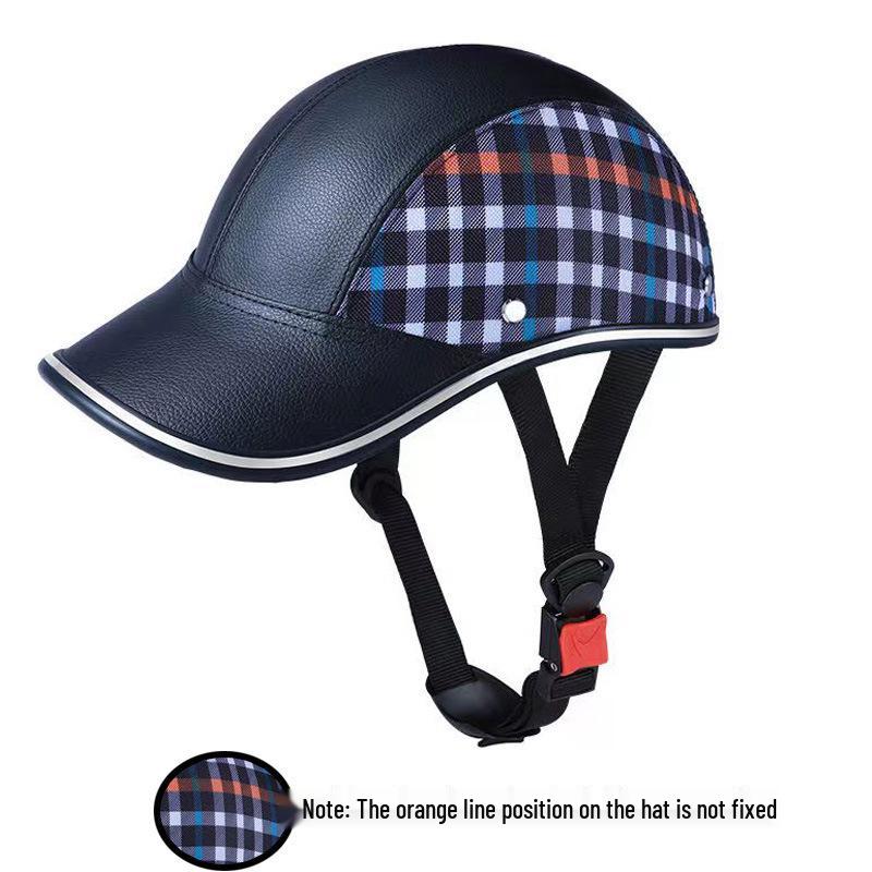 Unisex Retro Duckbill Electric Vehicle Summer Helmet | Sun-Protective, Lightweight Half Cap for Mopeds
