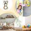 Bunny Wreath Large With Bow Spring Home Decor Easter Wreaths For Front Door For Balcony School Office Outdoor Garden Yard Patio
