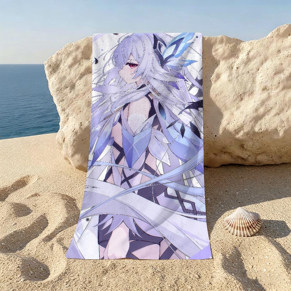 Game Genshin Impact Skirk Beach Towel For Beaches Yoga Studios Gyms Hot Springs Swimming Pools And Picnics