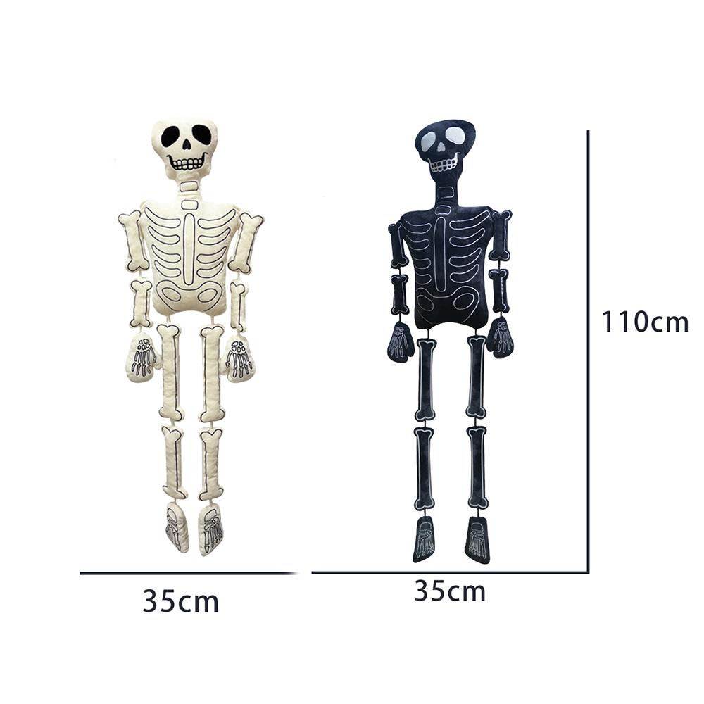 TreasuringU Happy Halloween Skull Plush Toys Kawaii Ghost Pillow Pumpkin Shoulder Bags Horror Skull Fluffy Dolls