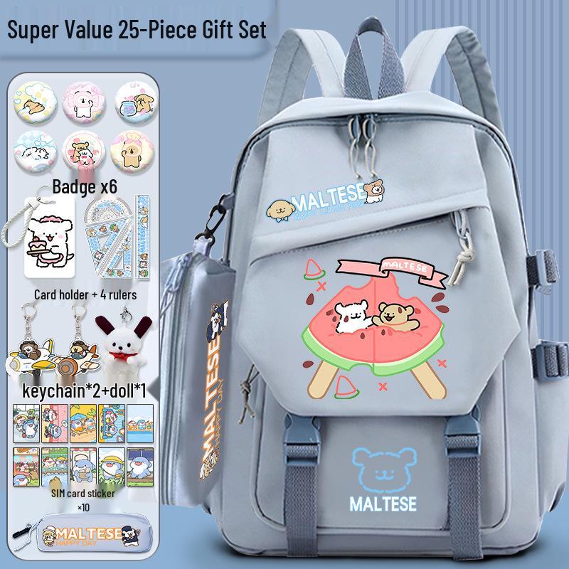 Lively Puppy Girls' Versatile School Backpack - Lightweight, Spacious & Perfect for Travel