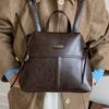 Large capacity retro commuter backpack bag women's new niche leisure travel backpack class bag