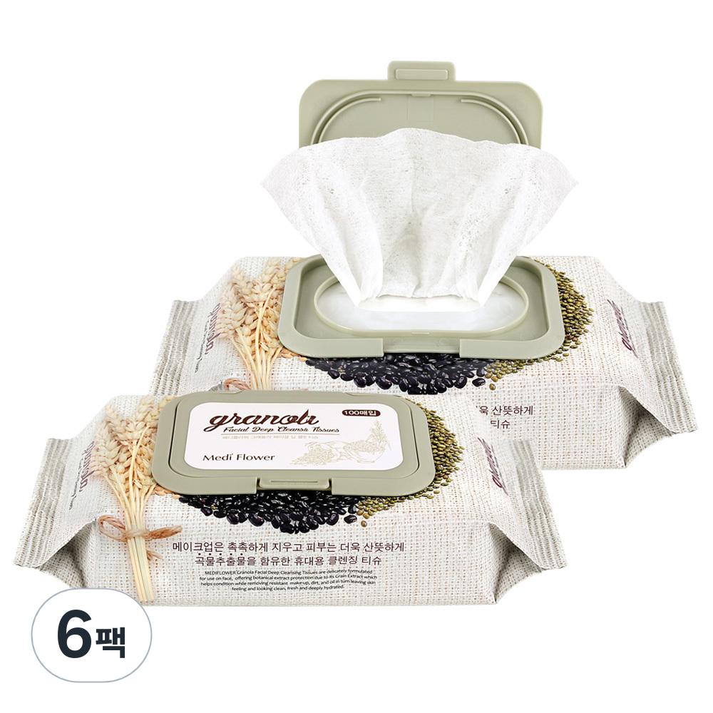 

Mediflower Granola Deep Cleansing Tissues, 100 Sheets, 6 Pieces