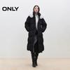Only Women's 90% White Goose Down Jacket with Detachable Fox Fur Collar