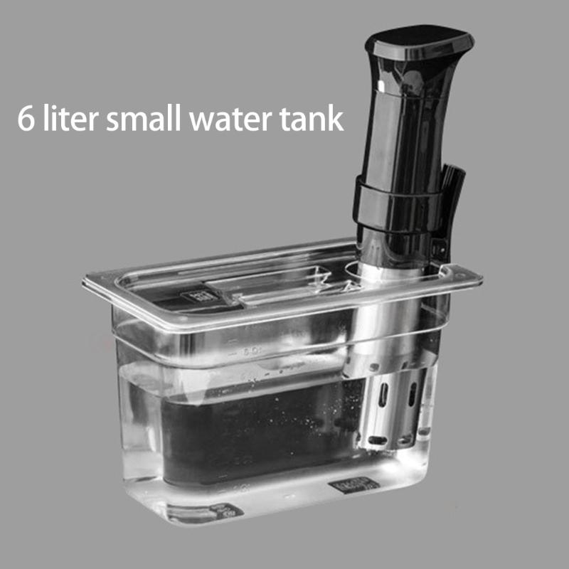 6L Clear Slow Cooker Storage Case with Rounded Edges for Easy Maintenance Large Capacity Plastic Sous Vide Water Tank