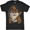 Mens Funny T Shirts Kitty Wizard Magic Cat Graphic Tee for Men