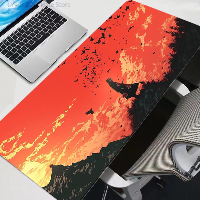 Uchiha Itachi Madara N-Naruto Uzumaki Tappetino per Mouse Professionale E-sport Giocatori Velocità PC Gaming Gomma Tastiera Scrivania Tappetino Mousepad