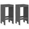 VidaXL 3-piece Garden Bar Set Grey Solid Pine Wood, Pub Set, Patio Bar Set, Table Set 3157735