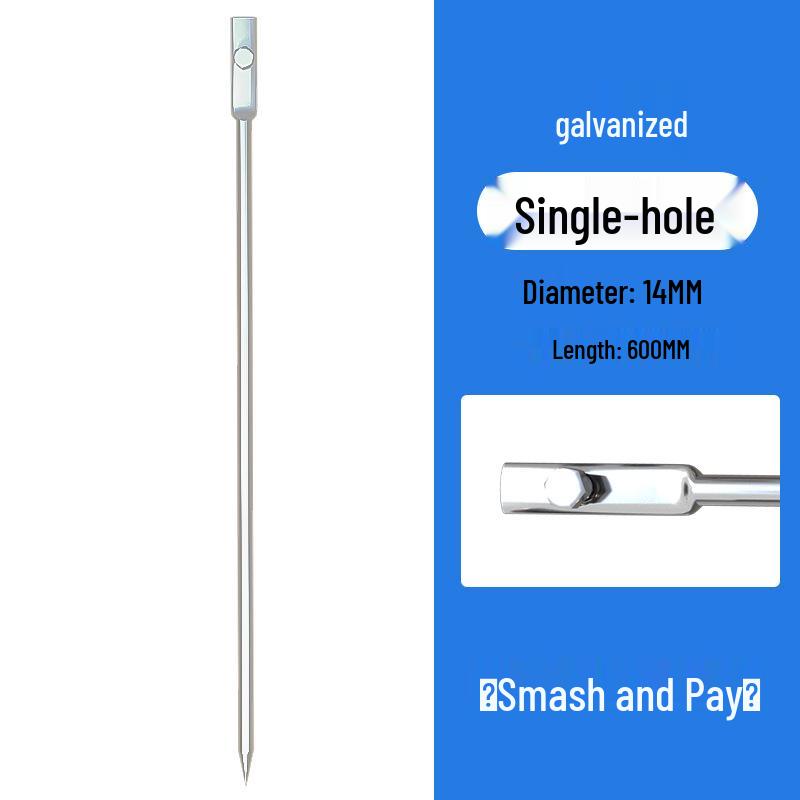 Verzinkte Blitzableiter-Erdungselektrode und Spitze