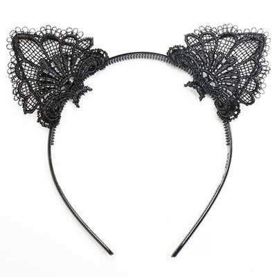Katzenohren Sexy Accessoires Spitze Geburtstagsparty Halloween Kopfschmuck Stirnband Haaraccessoires Niedliche Catwoman Ohren