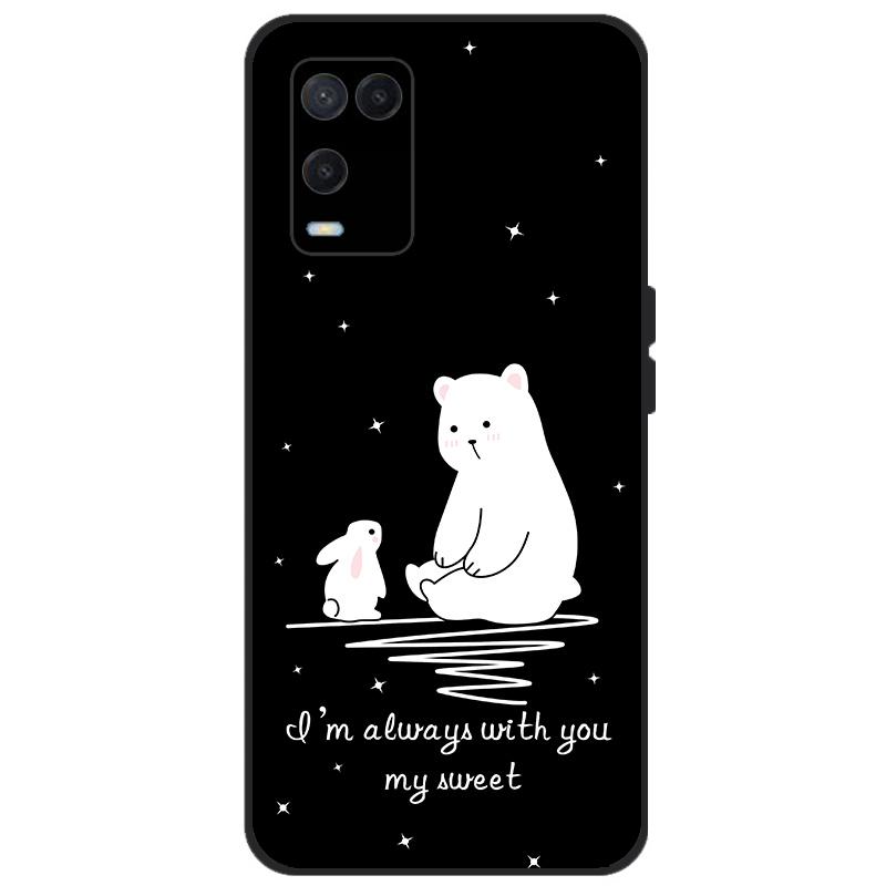 For OPPO A54 Case Back Phone Cover For OPPO A54 5G 4G Case CPH2239 CPH2195 OPPOA54 A 54 Bumper Silicon Soft Coque black tpu case