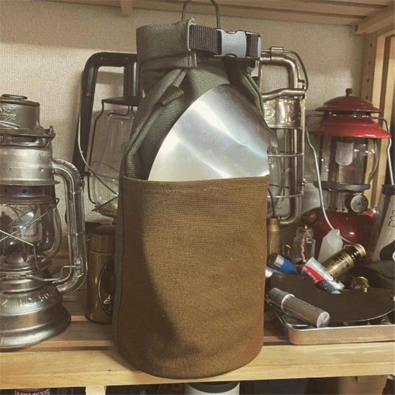 Retro Canvas Tote for Kerosene Lamp Storage - Outdoor Camping Shade Bag