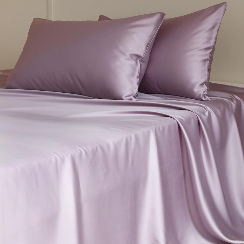 1PC Mulberry Silk Flat Sheet Luxury Smooth Bed Sheets Top Sheet Single Double King Queen Size Couple Bed Linen Soft Bedspreads