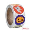 50-500pcs Halloween Round Stickers Self Adhesive Label Paper Candy Bags Stickers Package Seal Gift Packaging Sealing Craft
