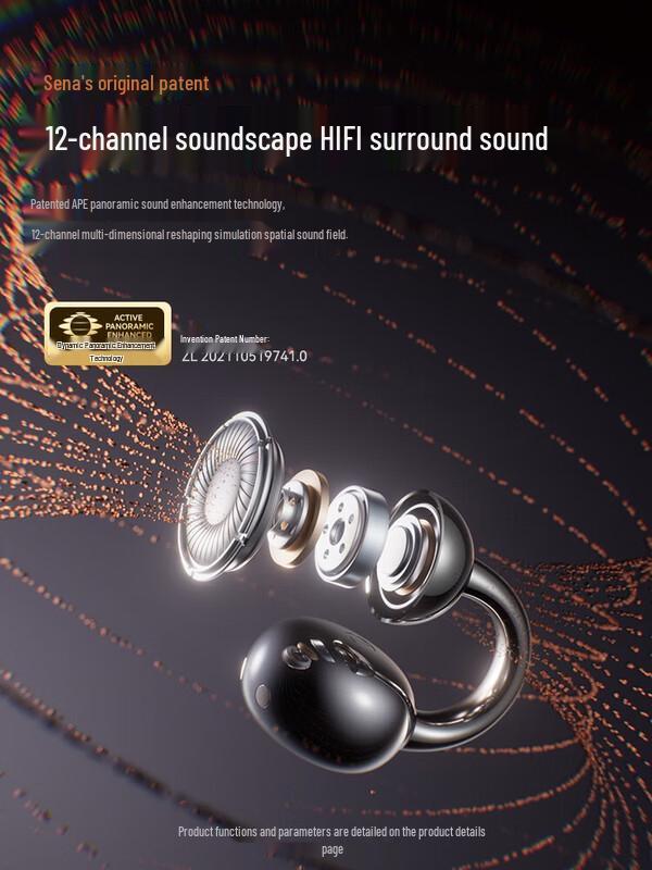 SANAG S7S AI Ear-Clip Open-Ear Sports Bluetooth Headset