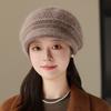 Hat Women Winter In The Elderly Autumn and Winter Warm Rabbit Hair Beret Fashion Cold Knitted Hat