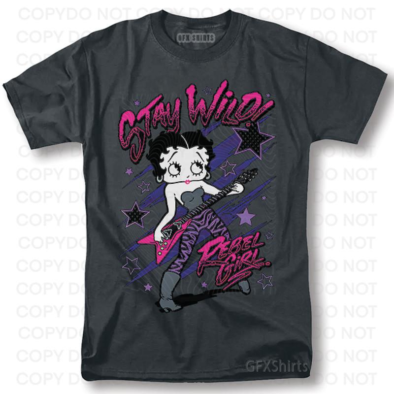 

Betty Boop America Shirt Usa Classic Retro Vintage Graphic Design T-Shirt 4XL