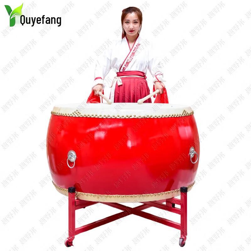 Chinese Red Dragon Boat Cowhide Drum