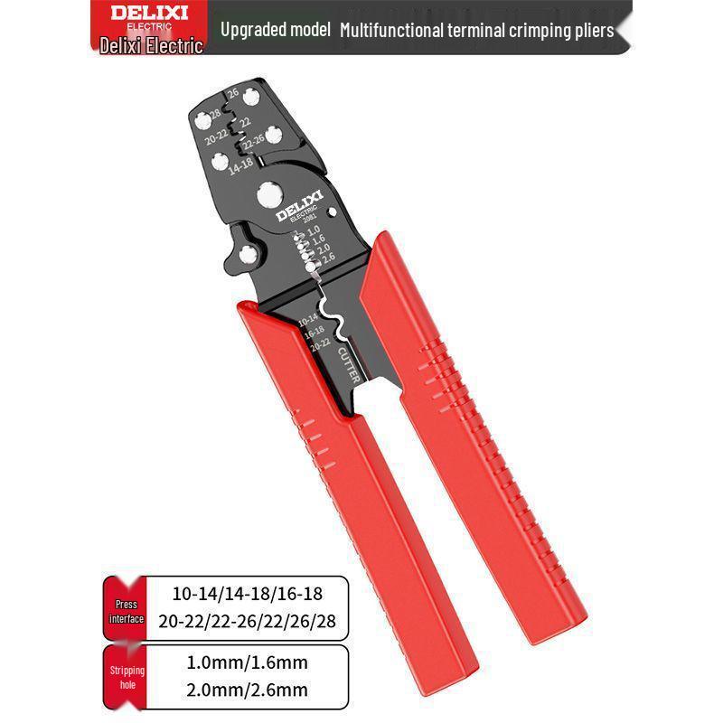 

Multifunctional Wire Strippers & Crimping Pliers with Cold-Pressed Wire Terminals
