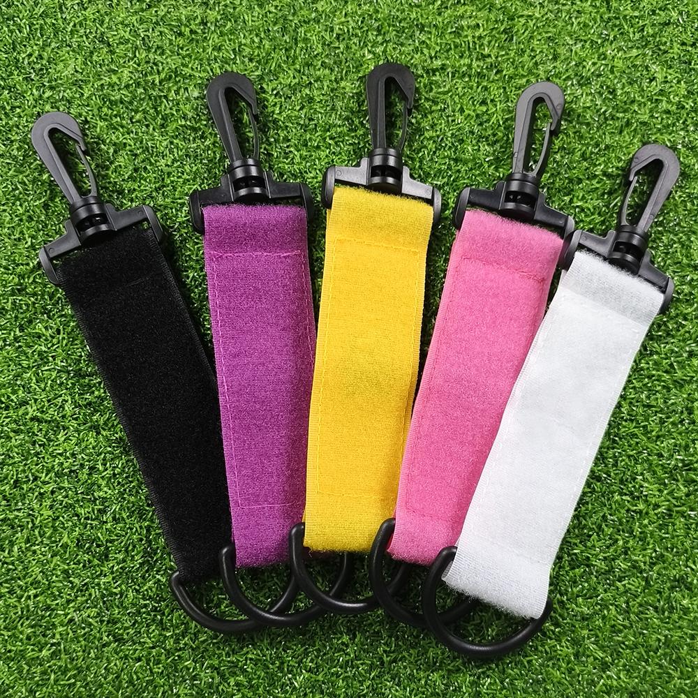 1Pcs Golf Hang Gloves Magic Tape with Carabiner Hook Skull Head Double-sided Small Hanging Can Be Hung On The Ball Bag Or Pants