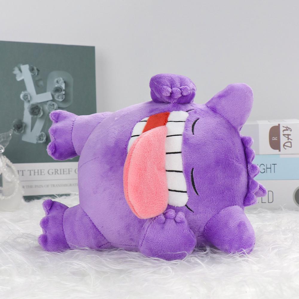 Sleeping Gengar Plush Toys Anime Stuffed Animal Collectible Soft Plushies Cute Mega Gengar Peluche Dolls Birthday Gifts Kids