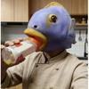 Halloween Niedliches Tier Latex Fischkopfmaske Tropenfisch Kopfschmuck Lustige Party Kostüm Requisiten
