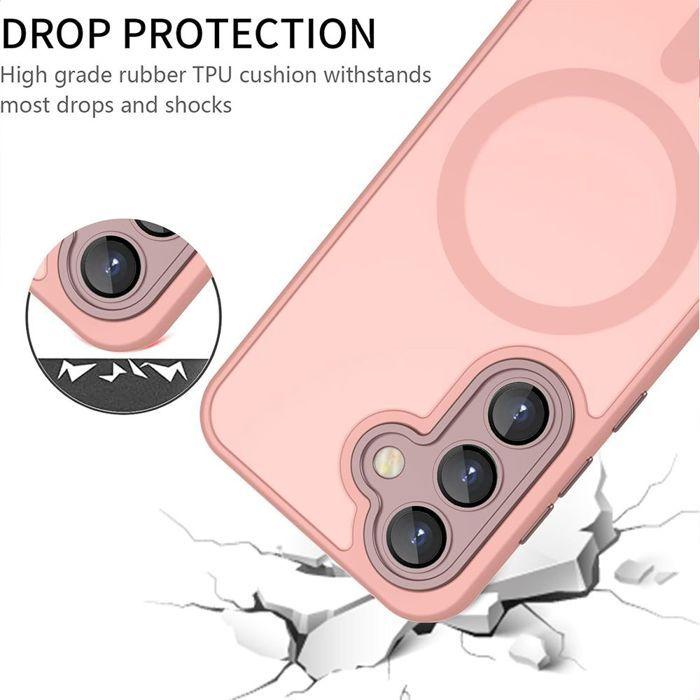 Coque de protection - BOOLING - Samsung Galaxy A56 5G - Rose - Antichoc - 2 Verres Trempés
