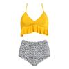 Women's Striped Printing Padded Push Up 2 Piece Bikini Sets Swimsuits Beachweart