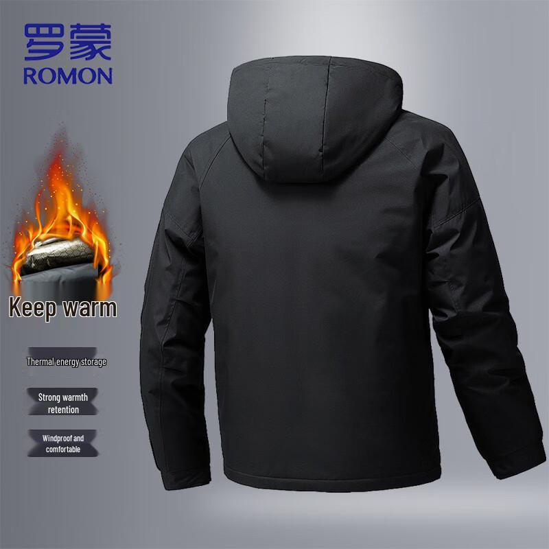ROMON Men's Graphene Insulated Hooded Winter Jacket