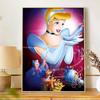 Disney 5d diamond painting full of diamonds diy Cinderella diamond embroidery decorative painting ornaments living room