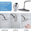Quickly Connects Shower Head Swivels Adapter 360 Full Rotation for Height Customizable Showers